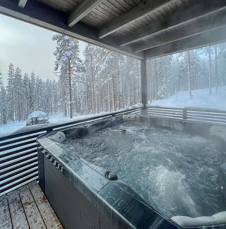 Hot tub in Grand Hideout Levi in Levi Lapland