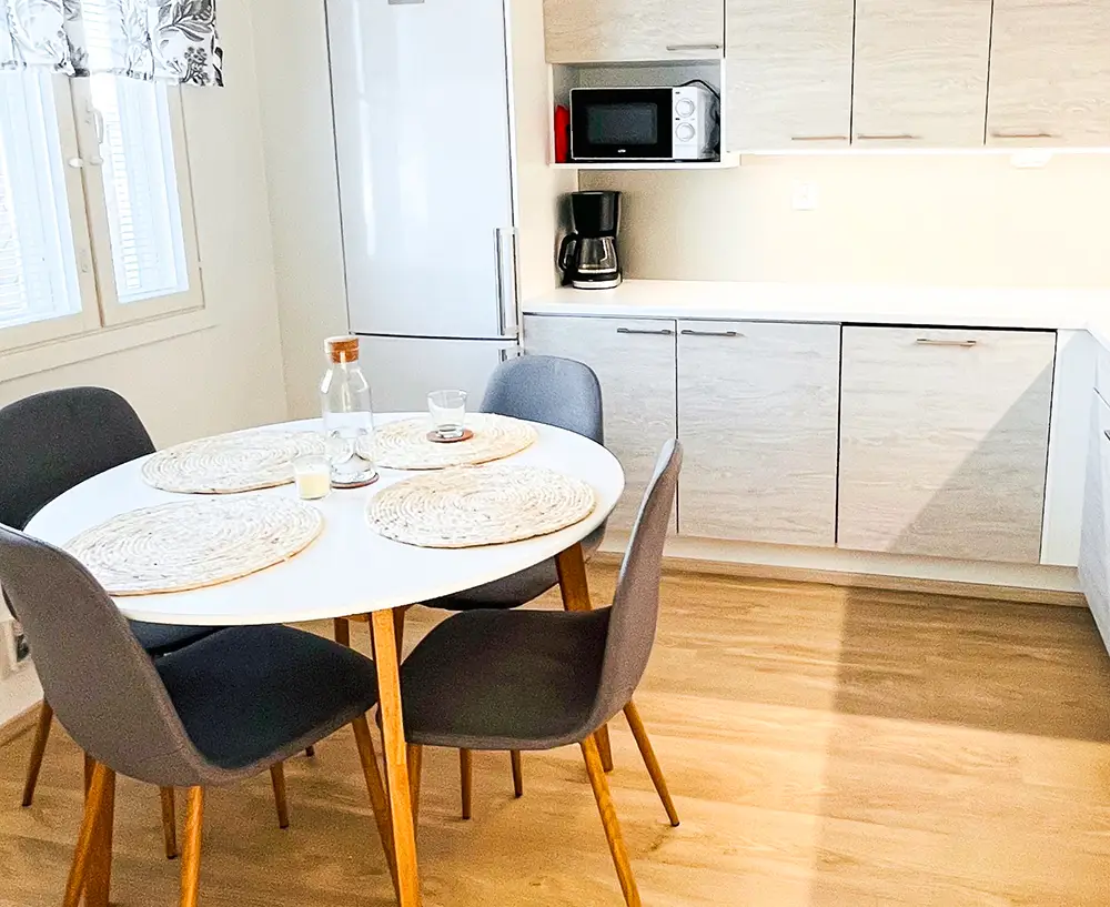 Hupimajat - light and modern kitchen