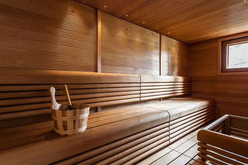 Sauna in Levinpesä cabin in Levi, Lapland