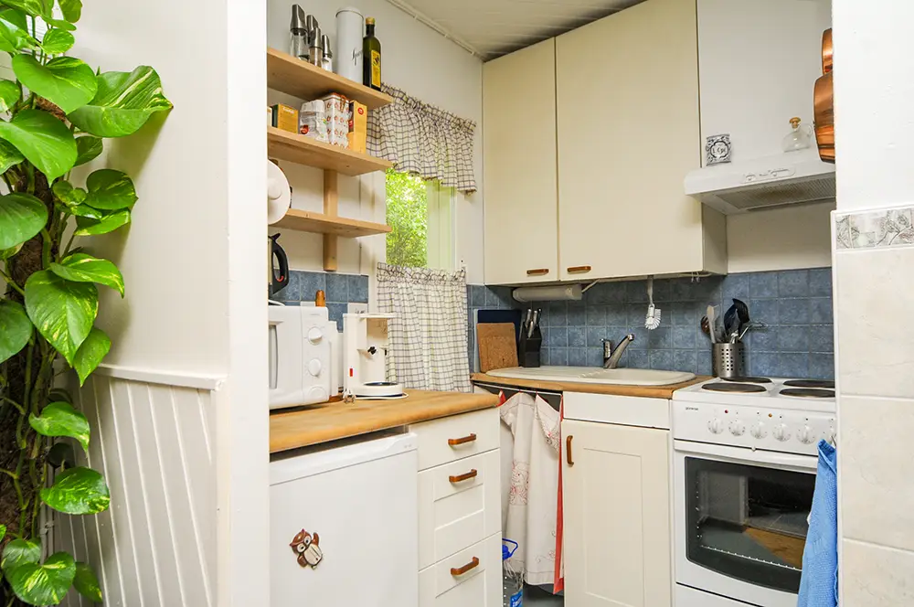 Kitchen at Nykulla cottage in Sipoo, near Helsnki