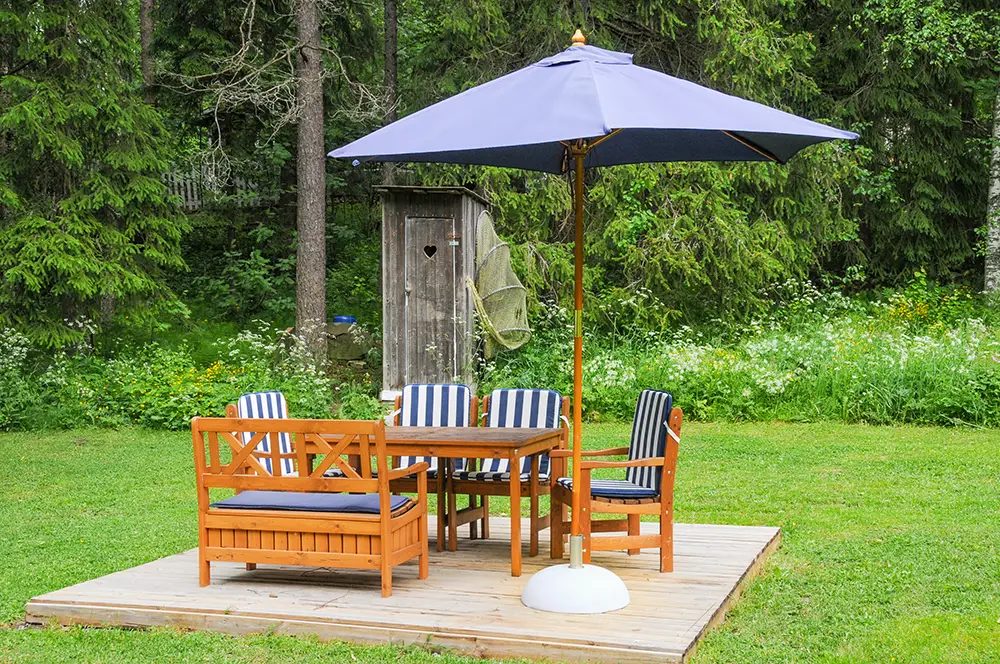 Terrace at Nykulla cottage, Sipoo