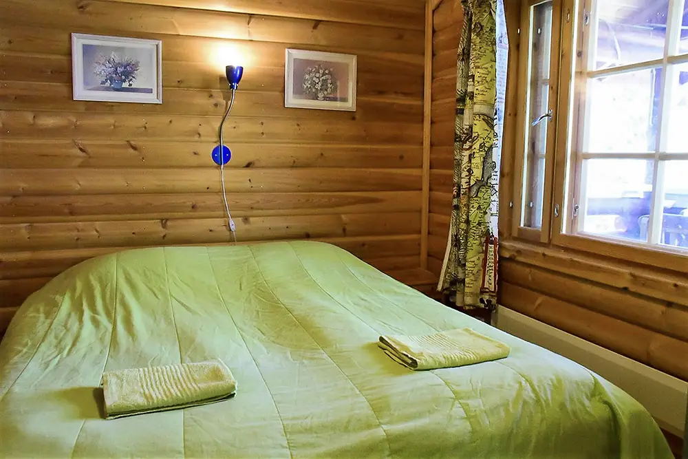Bedroom in Päivänsäde cottage