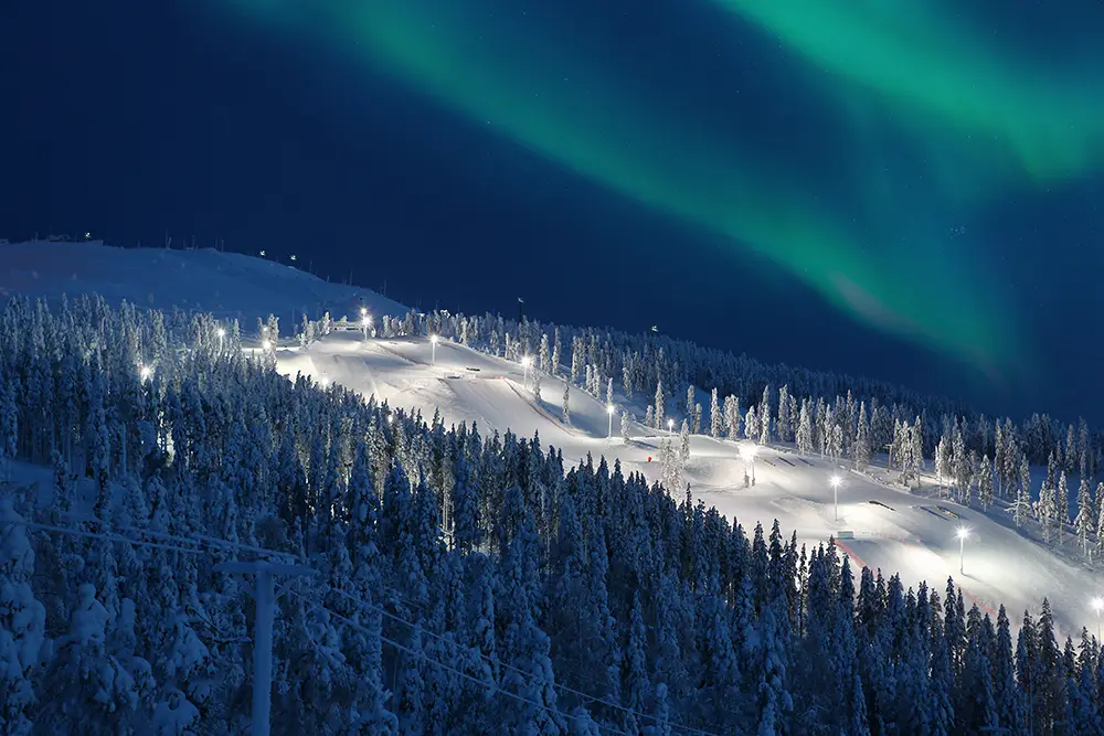 Ski slopes in Levi