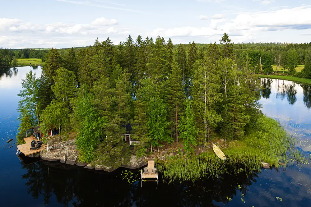 Taikasaari island from air