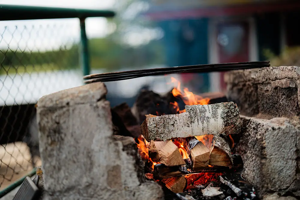 Campfire at Taikasaari