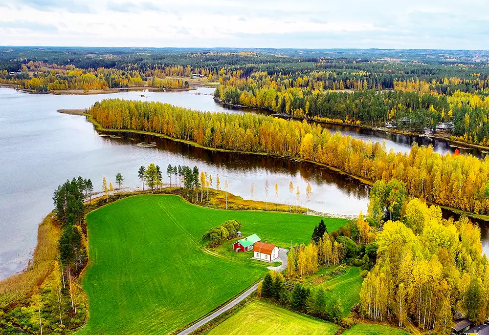 Aerial photo of Vesamaa