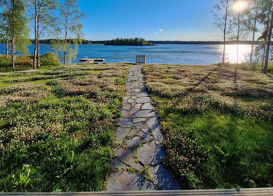 Lake view from Villa Kotiranta in Kyyjärvi