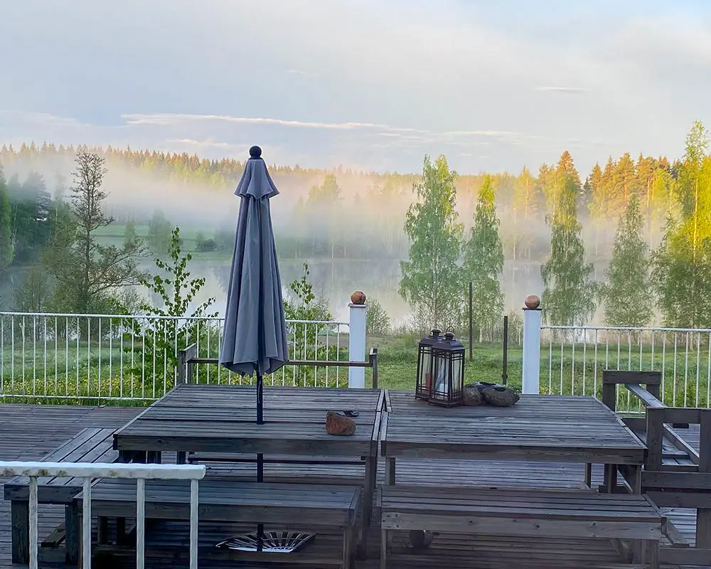 Terrace at Vilppulan Huvila